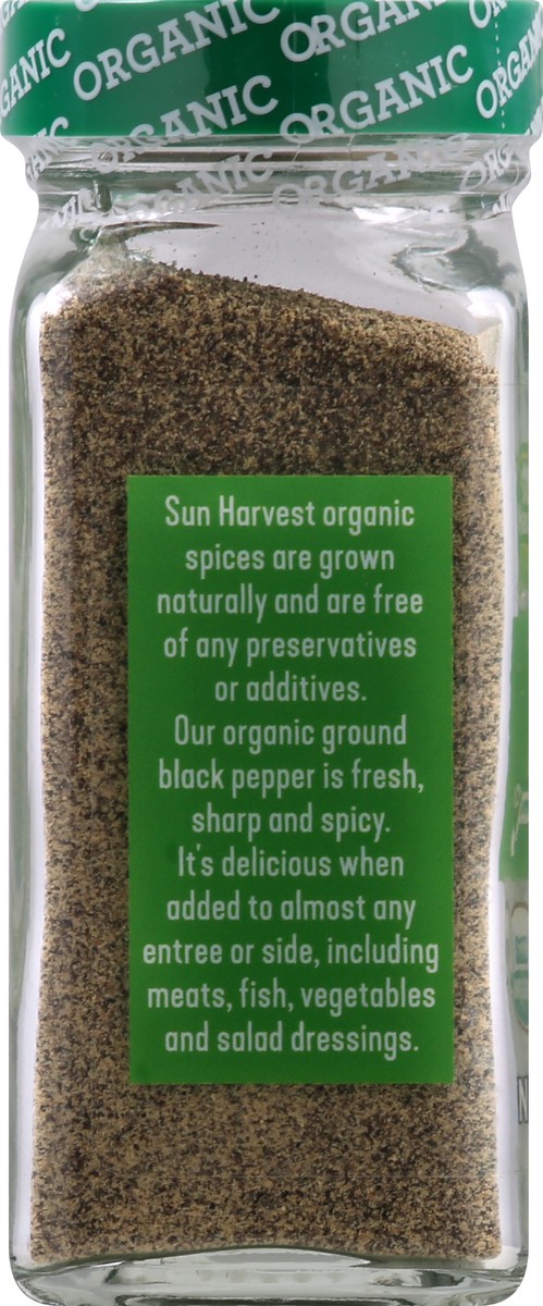 slide 9 of 11, Sun Harvest Sh/Ot Organic Ground Black Pepper, 1.7 oz