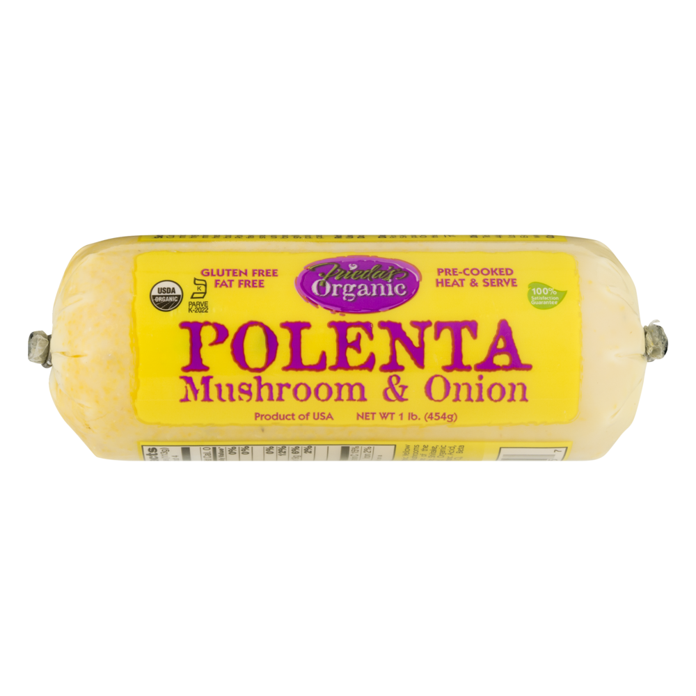 slide 1 of 1, Frieda's Organic Polenta Mushroom & Onion Polenta, 16 oz