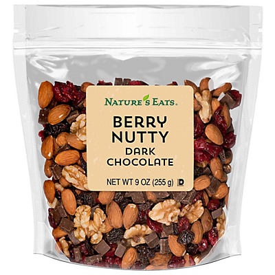 slide 1 of 1, Nature's Eats Berry Nutty Dark Chocolate Mix, 9 oz