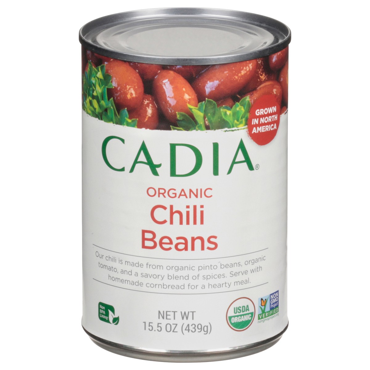 slide 1 of 13, Cadia Organic Chili Beans 15.5 oz, 15.5 oz