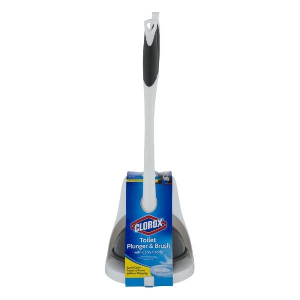 Clorox Plunger & Toilet Brush With Carry Caddy 1 ct Shipt