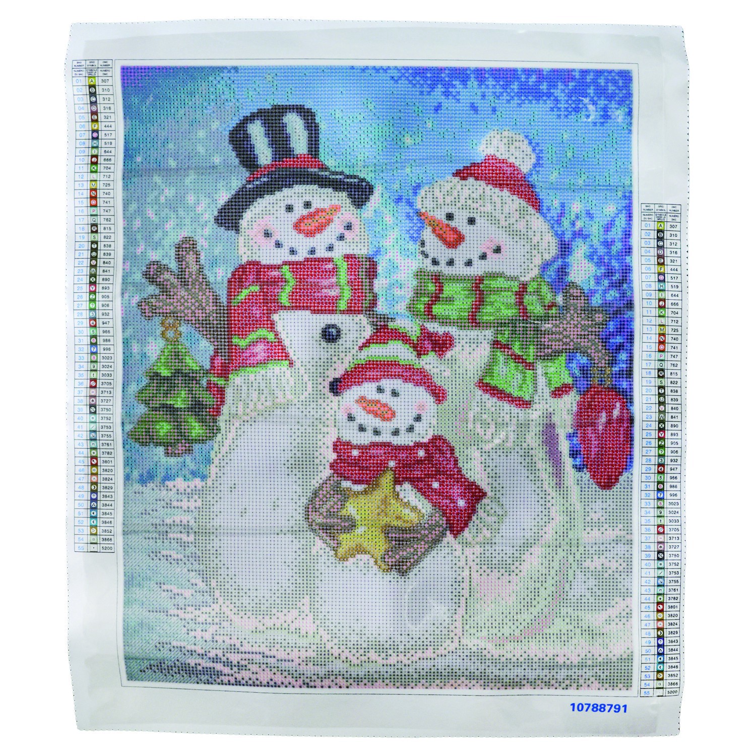 slide 3 of 4, 16" X 20" Snowman Diamond Art Kit By Make Market, 16 in x 20 in