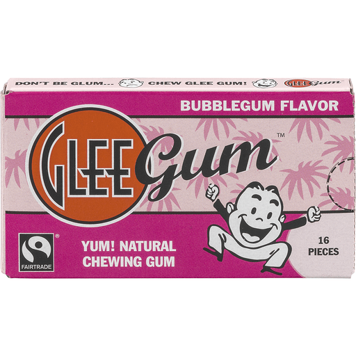 slide 1 of 8, Glee Gum Bubblegum, 16 ct