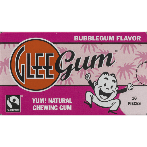 slide 3 of 8, Glee Gum Bubblegum, 16 ct