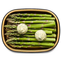 Bakery Asparagus With Garlic & Herb Butter - Each
