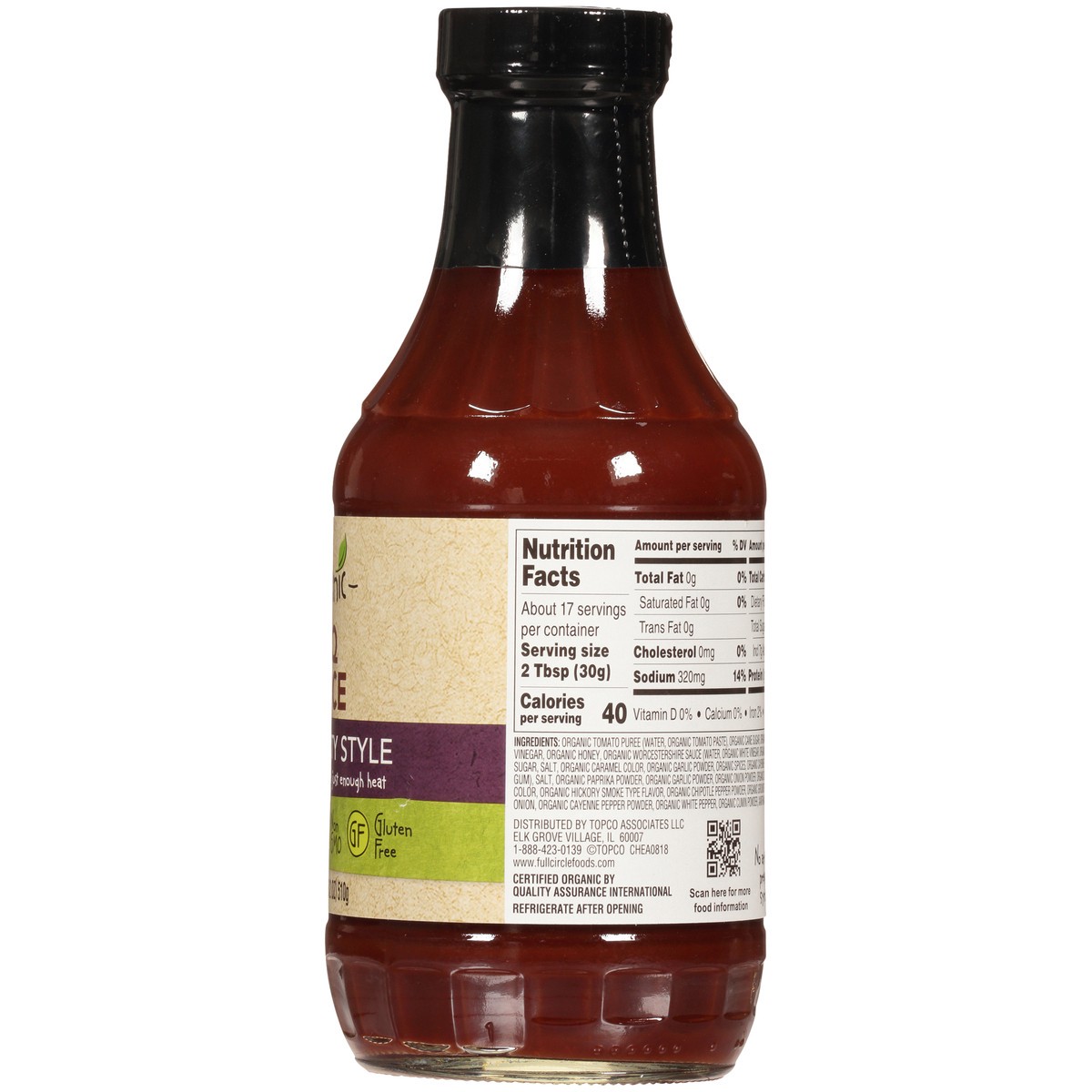 slide 2 of 9, Full Circle Market Kansas City Style Bbq Sauce, 18 oz