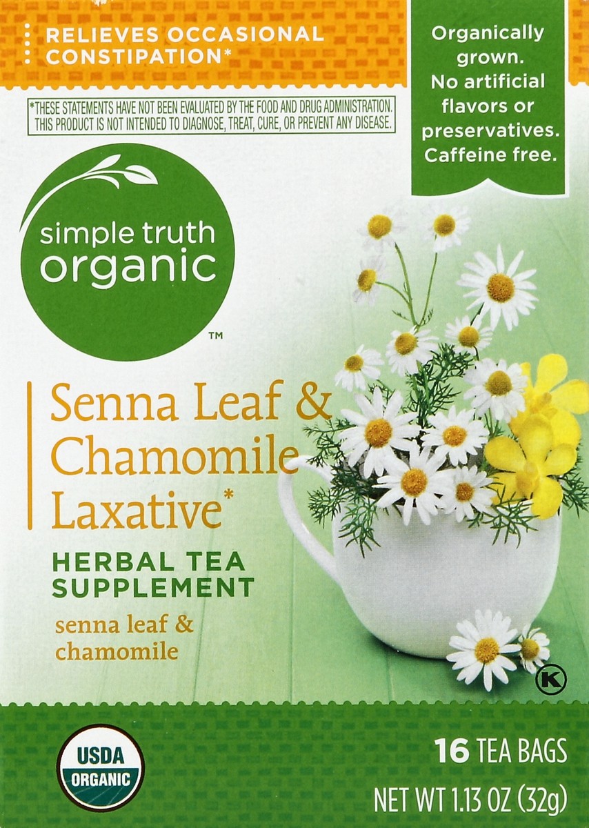 slide 1 of 5, Simple Truth Sto Laxative Tea - 16 ct, 16 ct