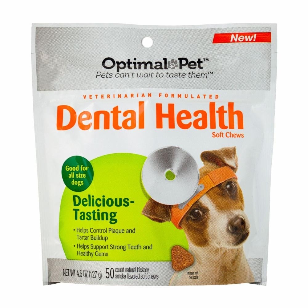 slide 1 of 1, Optimal Pet Dental Health Soft Soft Chews, 4.5 oz