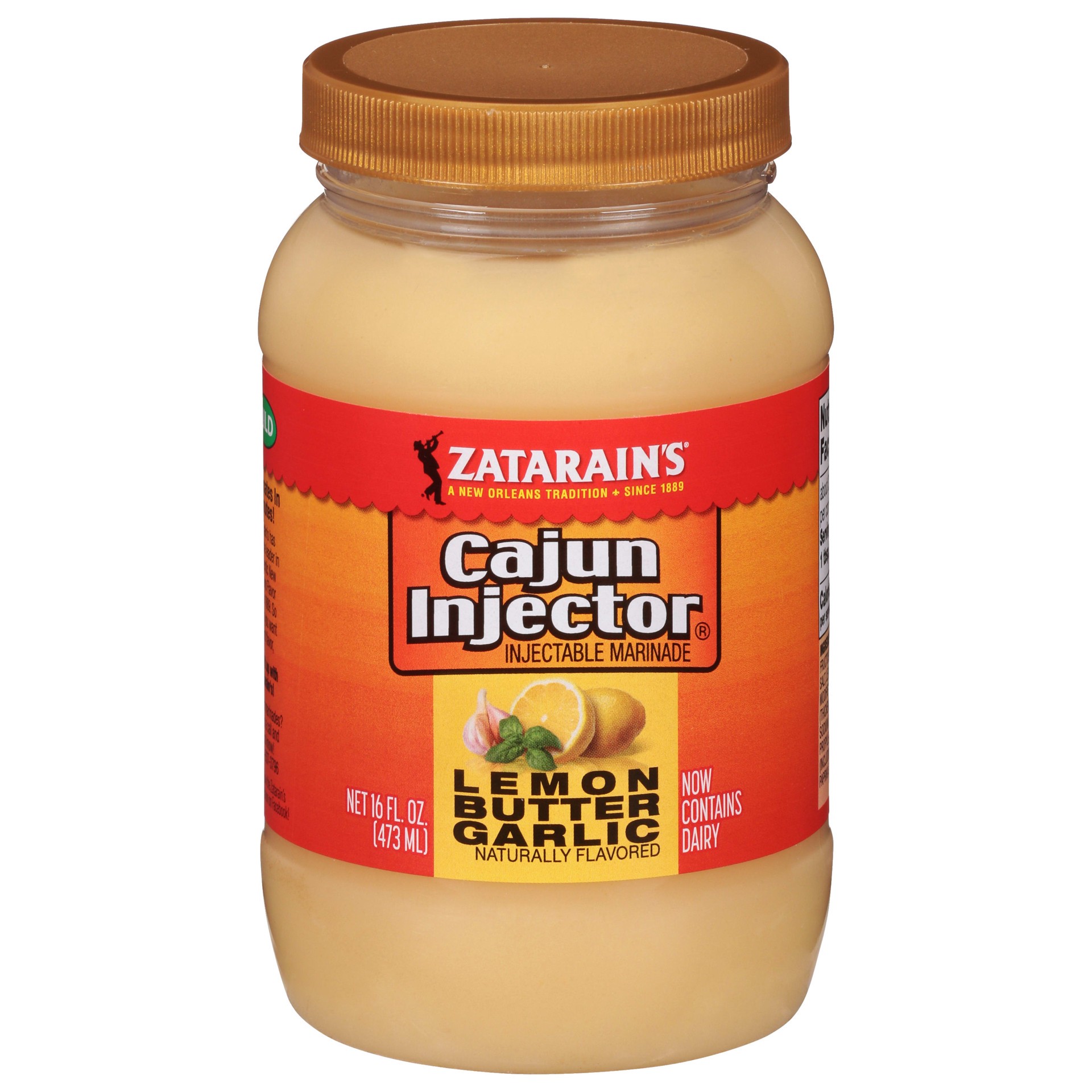 slide 1 of 14, Zatarain's Cajun Injectors Marinade Lemon Butter, 16 oz