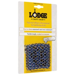 Lodge Cast Iron Blue Chainmail Square Scrubbing Pad 1 Each
