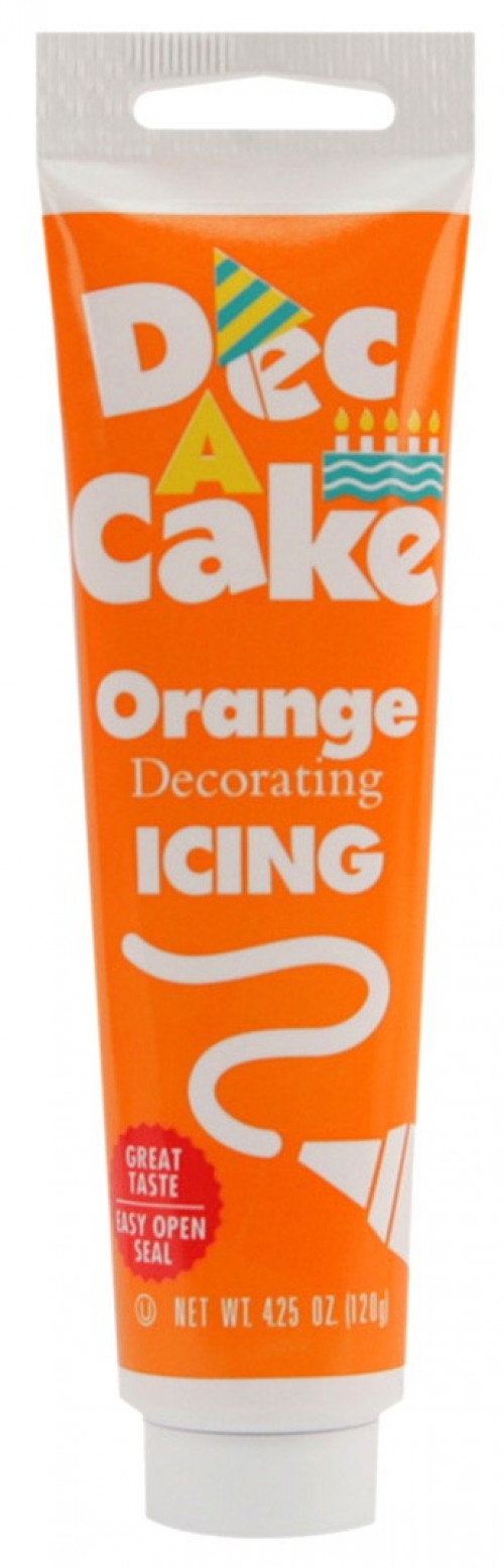 slide 1 of 1, Dec-A-Cake Orange Icing, 4.25 oz