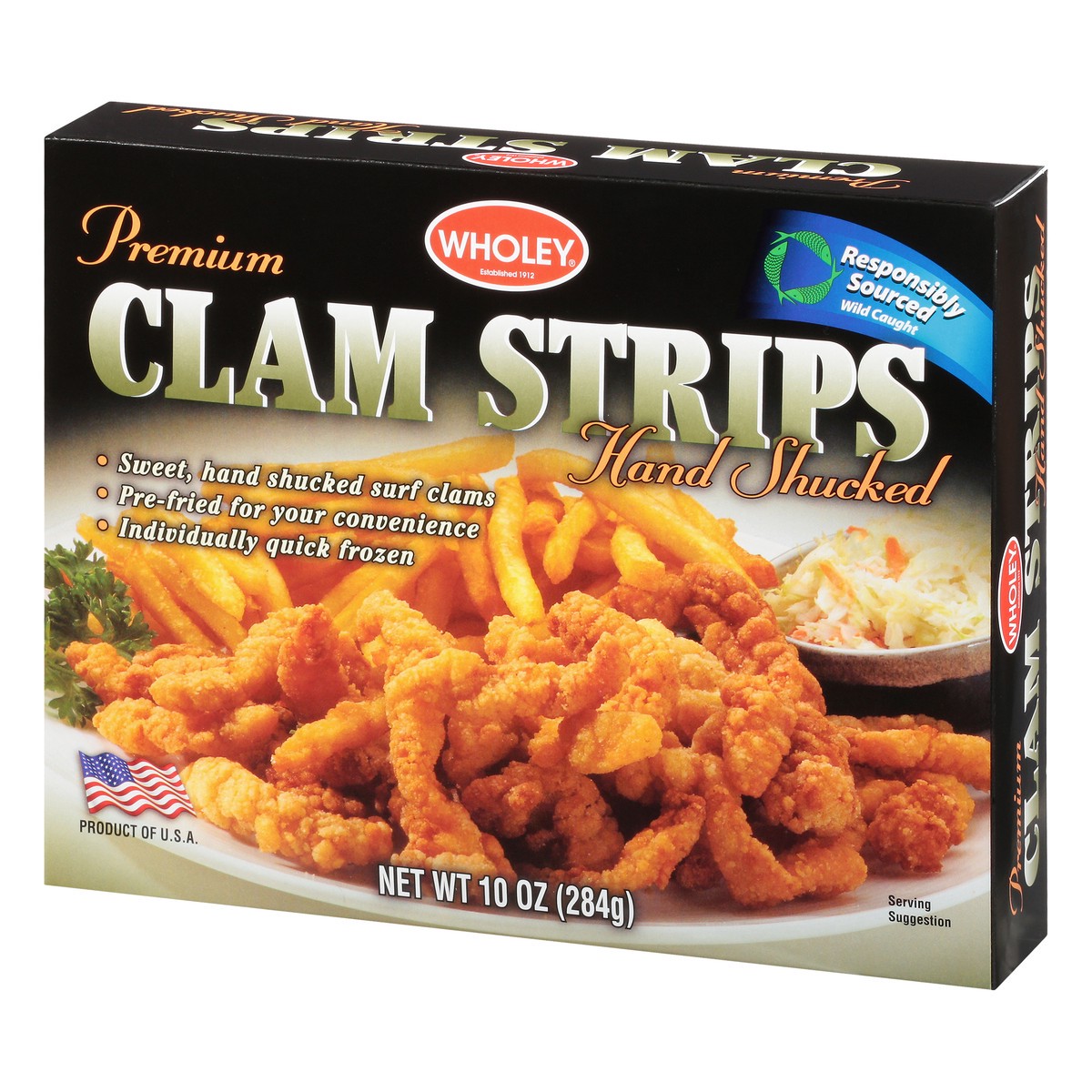 slide 11 of 13, Wholey Crispy Clam Strips, 10 oz