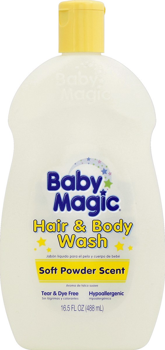 slide 5 of 6, Baby Magic Hair & Body Wash Soft Powder Scent, 16.5 fl oz
