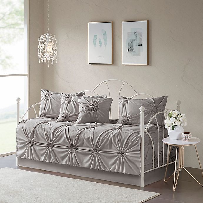 slide 1 of 1, Madison Park Leila Daybed Set - Dark Grey, 1 ct