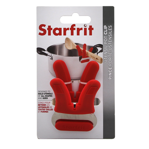 slide 1 of 1, Starfrit Utensil Pot Clip (Assorted Colors), 1 ct