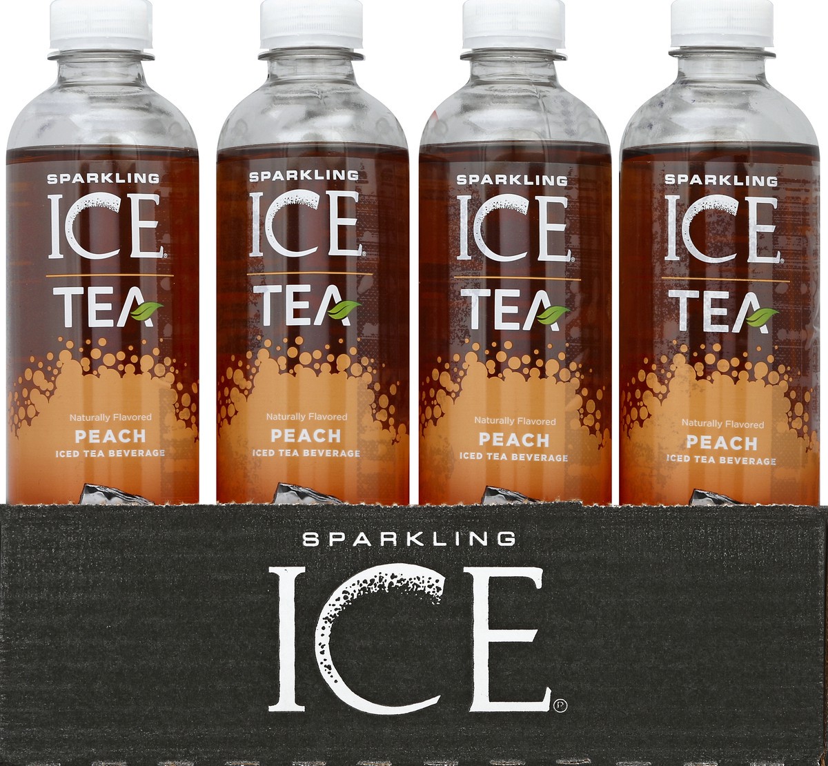 slide 4 of 4, Sparkling ICE Tea Peach Iced Tea Beverage, 17 oz