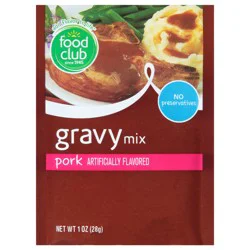 Food Club Pork Flavored Gravy Mix 1 oz