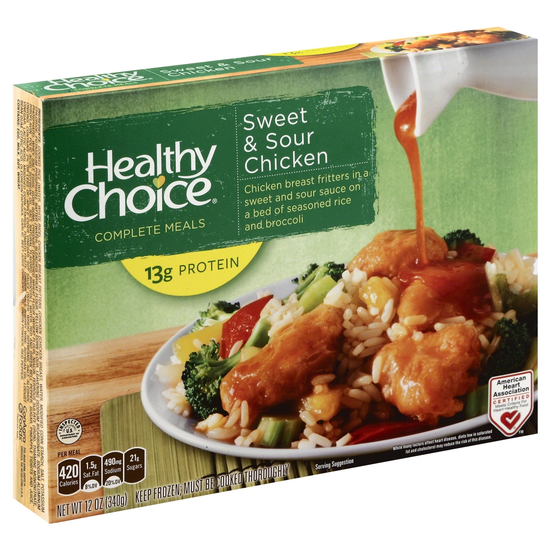 slide 1 of 4, Healthy Choice Sweet & Sour Chicken 12 oz, 12 oz