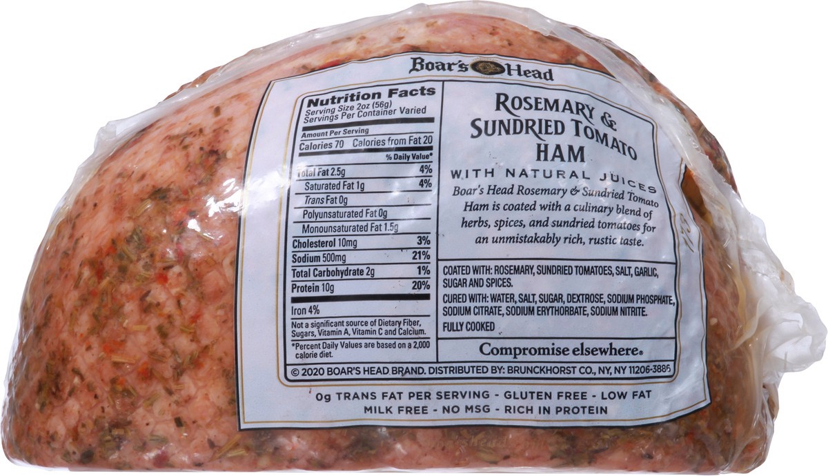 slide 9 of 12, Boar's Head Rosemary & Sundried Tomato Ham 1 ea, per lb