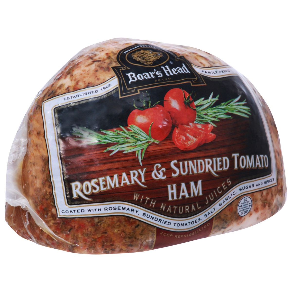 slide 5 of 12, Boar's Head Rosemary & Sundried Tomato Ham 1 ea, per lb