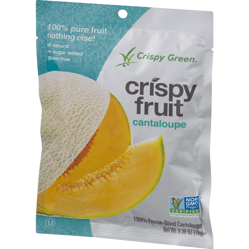 slide 3 of 9, Crispy Green Crispy Fruit Freeze-Dried Cantaloupe, 0.35 oz
