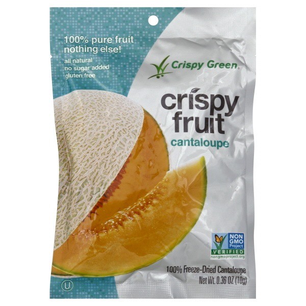 slide 1 of 12, Crispy Green All Cantaloupe Crispy Fruit 0.36 oz, 0.36 oz