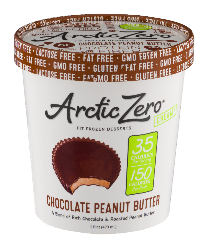 slide 1 of 1, Arctic Zero Non-Dairy Frozen Dessert Chocolate Peanut Butter, 1 pint