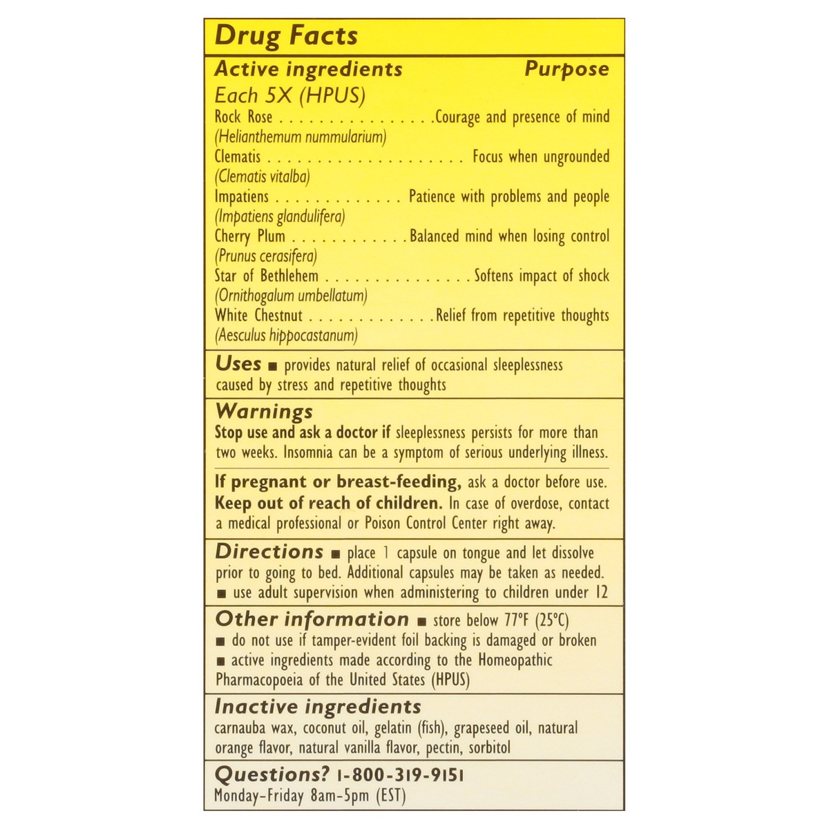 slide 8 of 12, Bach Original Flower Remedies Rescue Sleep Liquid Melts Natural Sleep Aid in a Capsule 28 Capsules, 28 ct