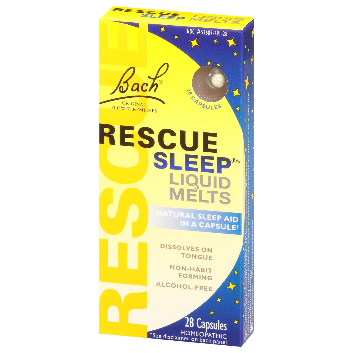 slide 5 of 12, Bach Original Flower Remedies Rescue Sleep Liquid Melts Natural Sleep Aid in a Capsule 28 Capsules, 28 ct