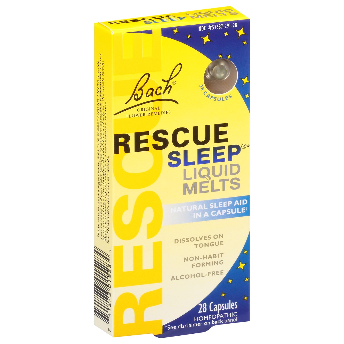 slide 1 of 12, Bach Original Flower Remedies Rescue Sleep Liquid Melts Natural Sleep Aid in a Capsule 28 Capsules, 28 ct