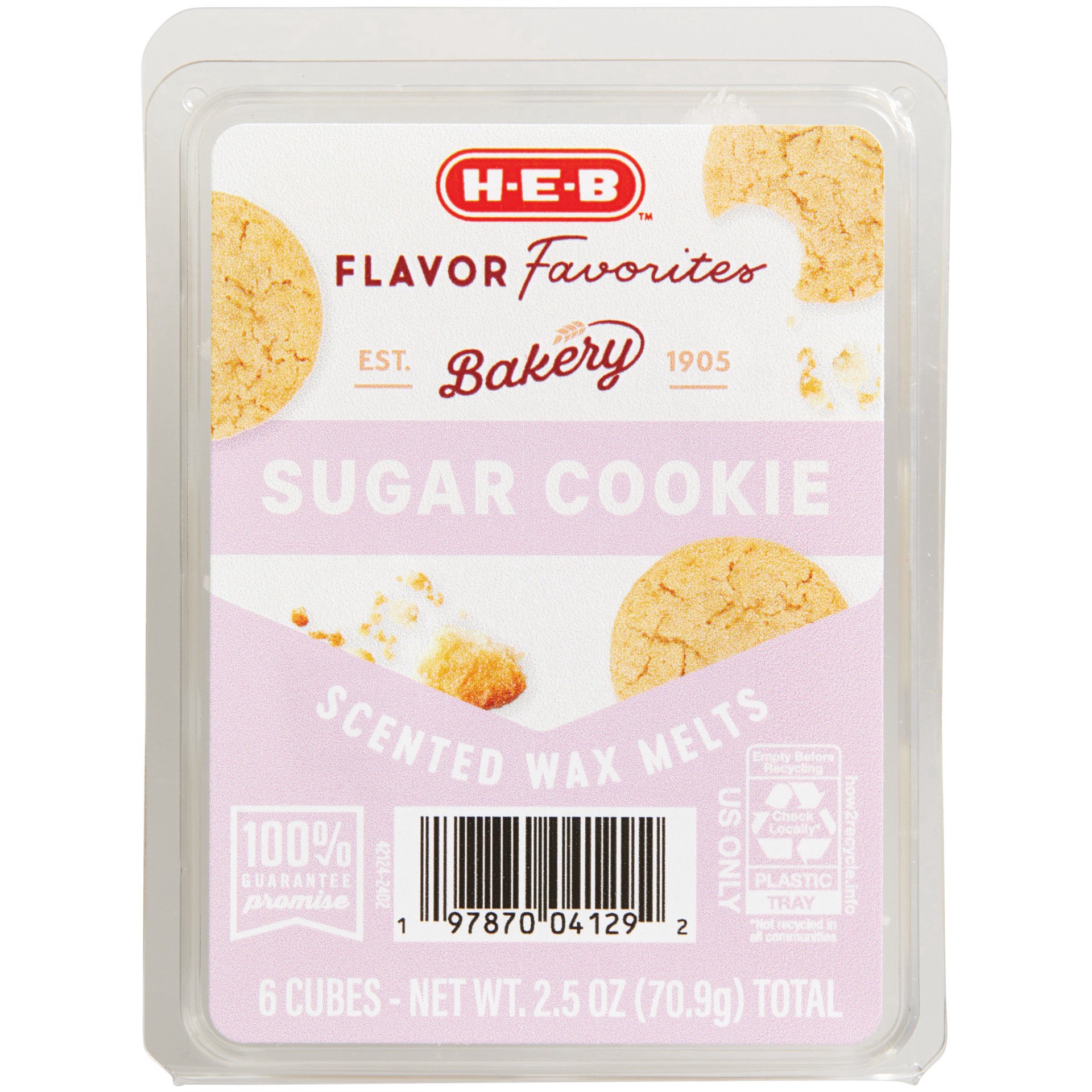 slide 1 of 1, H-E-B Flavor Favorites Sugar Cookie Scented Wax Melts, 2.5 oz