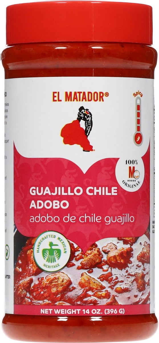slide 3 of 14, El Matador Guajillo Chile Adobo 14 oz, 14 oz