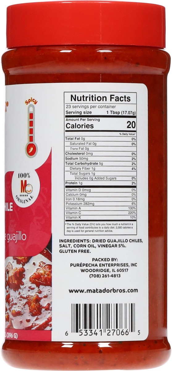 slide 11 of 14, El Matador Guajillo Chile Adobo 14 oz, 14 oz