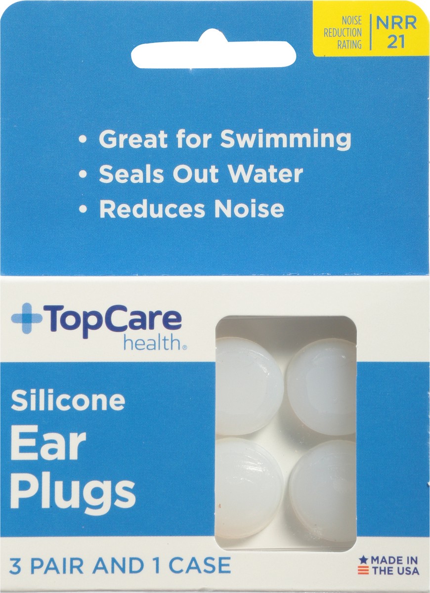 slide 7 of 9, TopCare Health Silicone Ear Plugs 1 ea, 1 ct