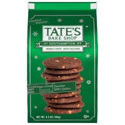 Tate's Bake Shop Chocolate Toffee Cookies, Limited Edition Holiday Cookies, 6.5 oz