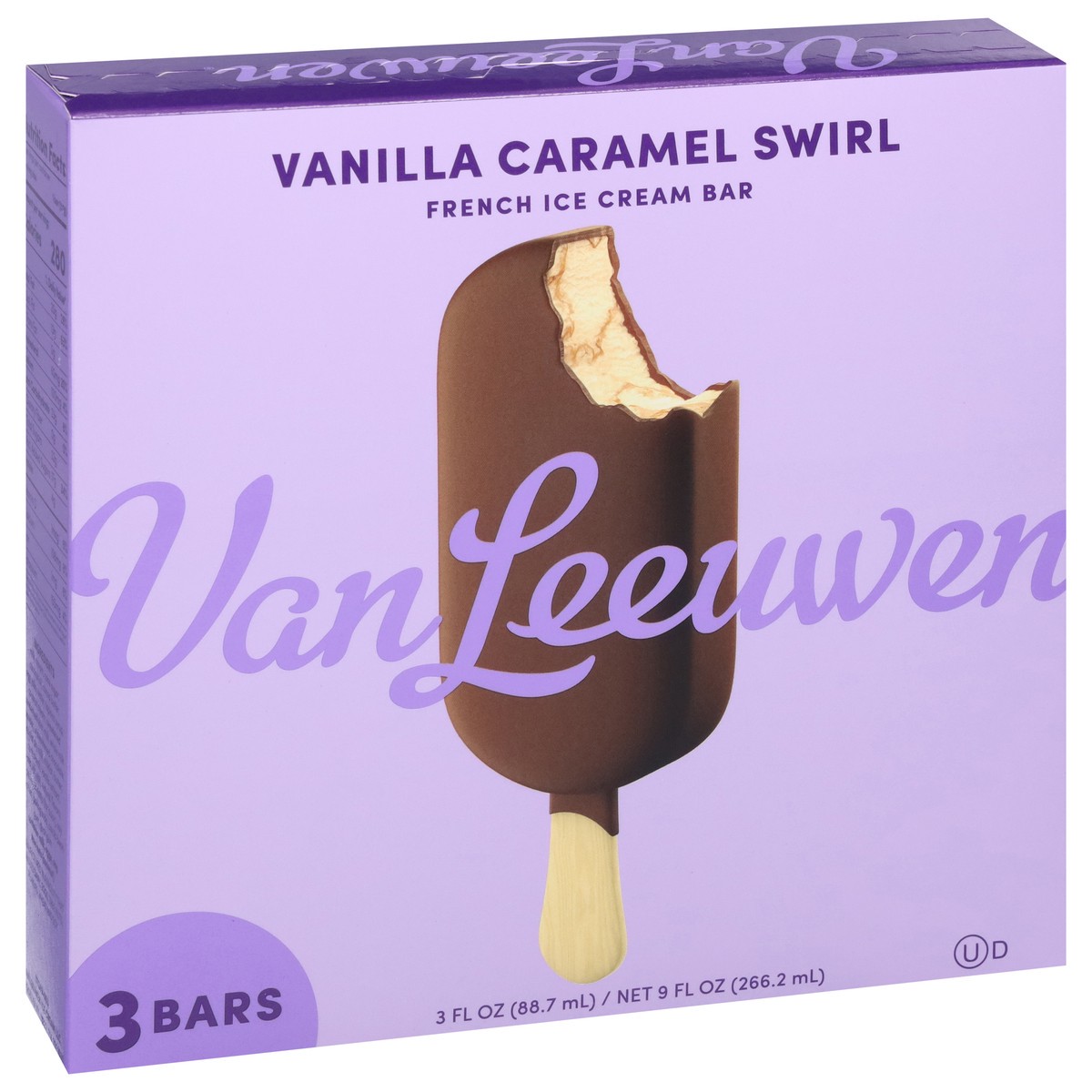 slide 2 of 14, Van Leeuwen French Vanilla Caramel Swirl Ice Cream Bar 3 - 3 fl oz Bars, 3 ct