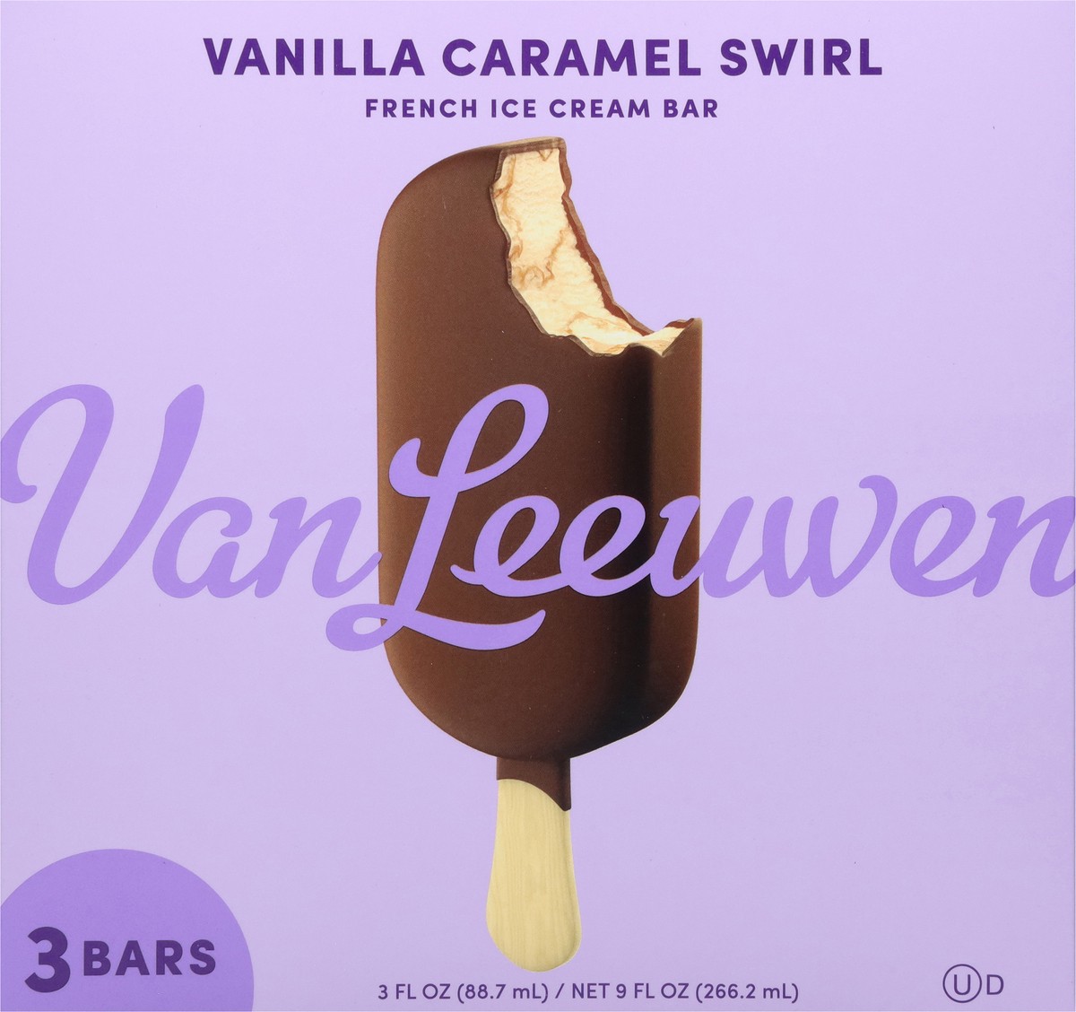 slide 8 of 14, Van Leeuwen French Vanilla Caramel Swirl Ice Cream Bar 3 - 3 fl oz Bars, 3 ct