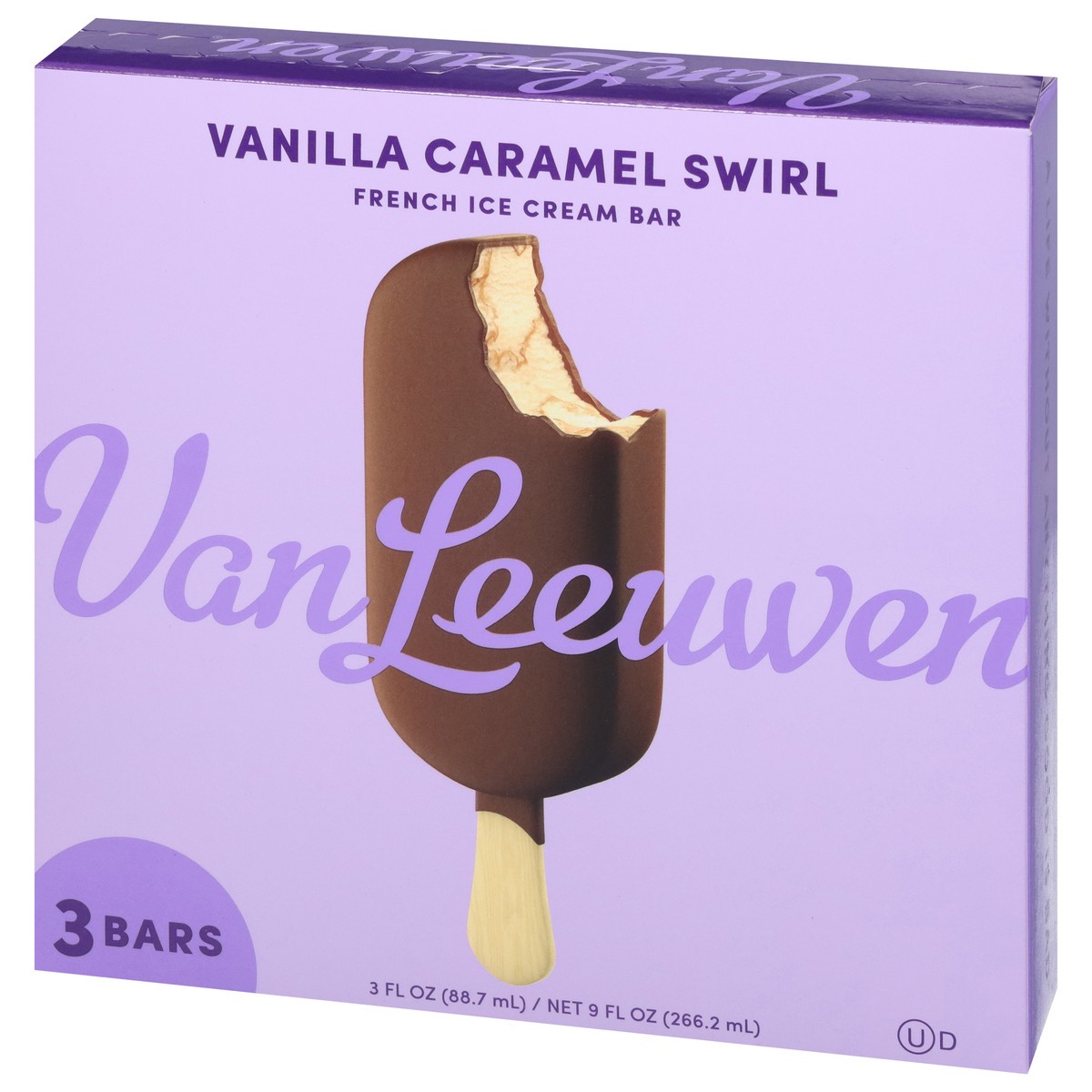slide 11 of 14, Van Leeuwen French Vanilla Caramel Swirl Ice Cream Bar 3 - 3 fl oz Bars, 3 ct