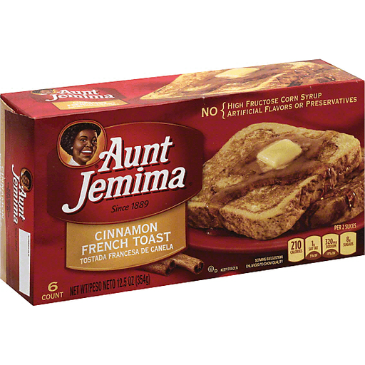 slide 1 of 4, Aunt Jemima French Toast - Cinnamon, 6 ct