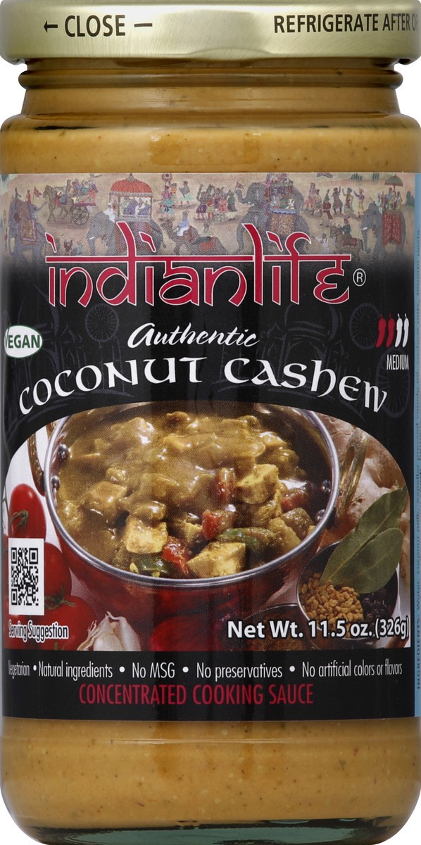 slide 2 of 2, Indianlife Coconut Cashew, 11.5 oz