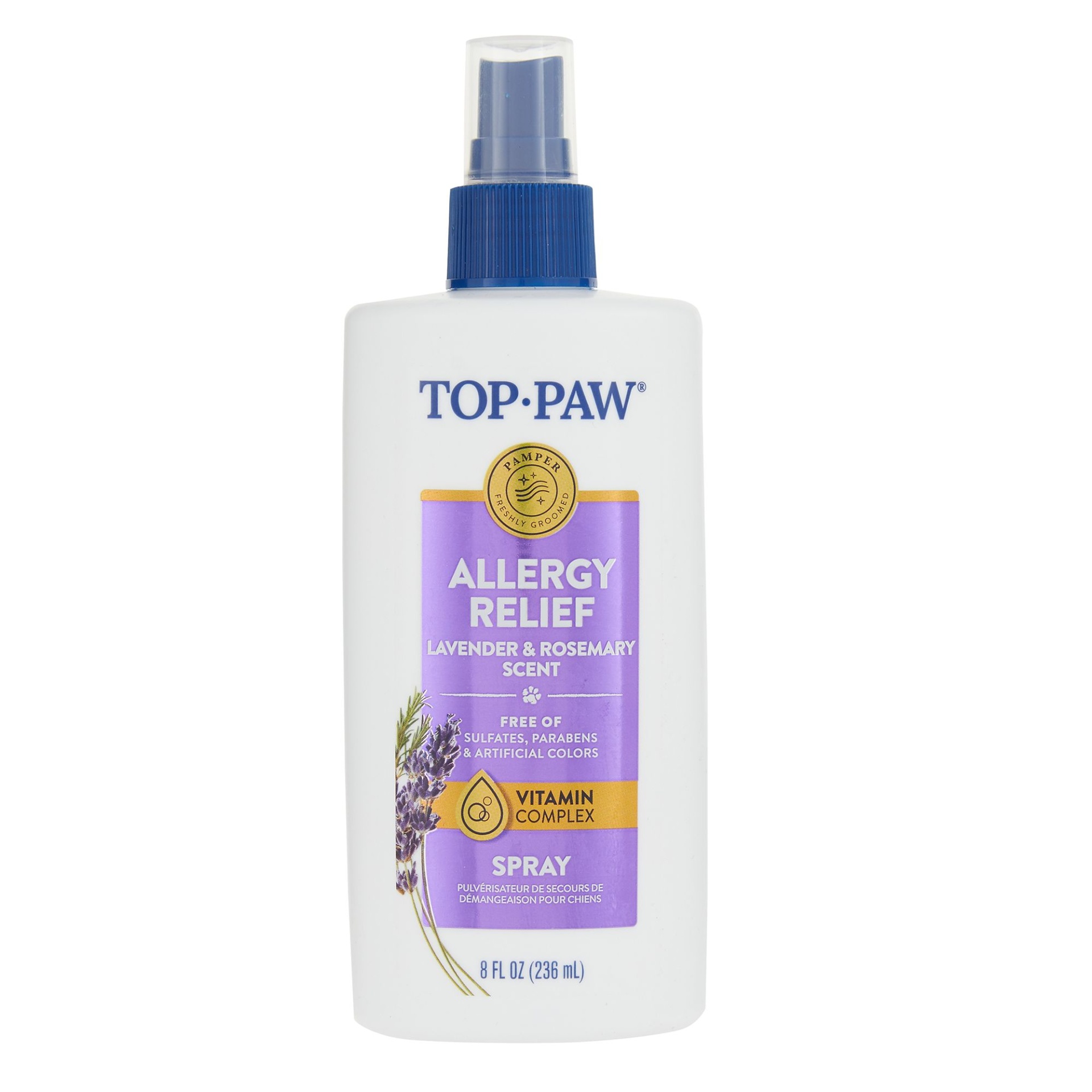 Top Paw Allergy Relief Dog Spray Lavender & Rosemary 8 fl oz Shipt