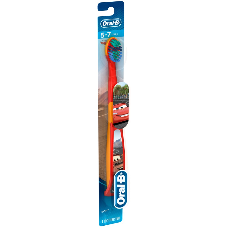 slide 1 of 1, Oral-B Pro-Health Disney Pixar Cars Soft Tootbrush, 1 ct