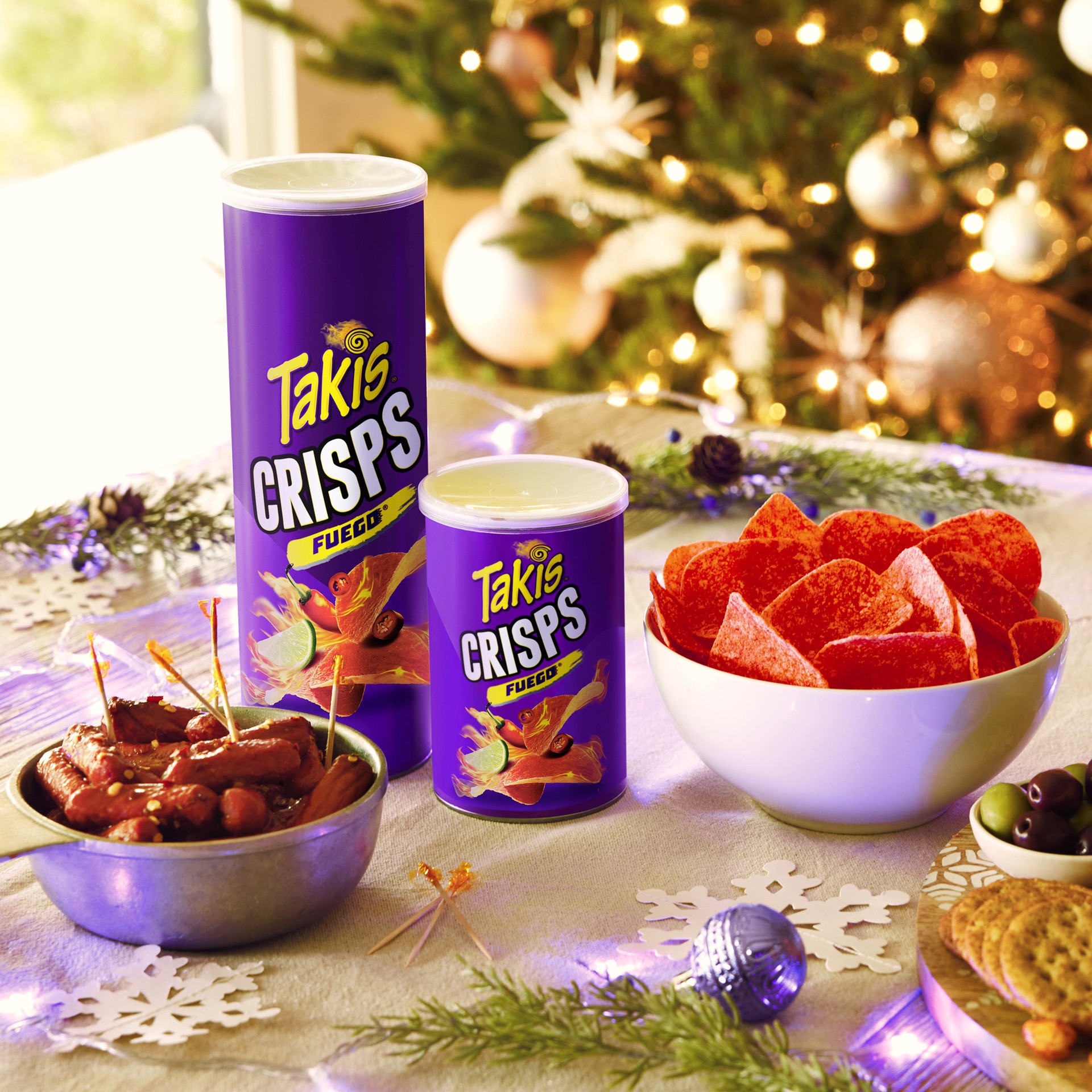 slide 6 of 7, Takis Fuego Crisps 5.5 oz Sharing Size Can, Hot Chili Pepper & Lime Flavored Extreme Spicy Potato Crisps, 5.5 oz