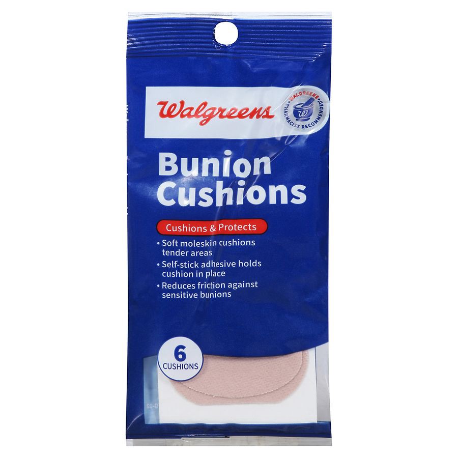 slide 1 of 5, Walgreens Bunion Cushions, 6 ct