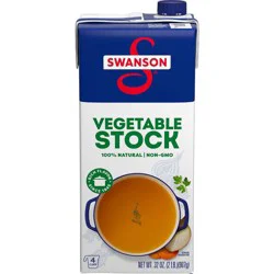 Swanson Vegetable Stock, 32 oz Carton