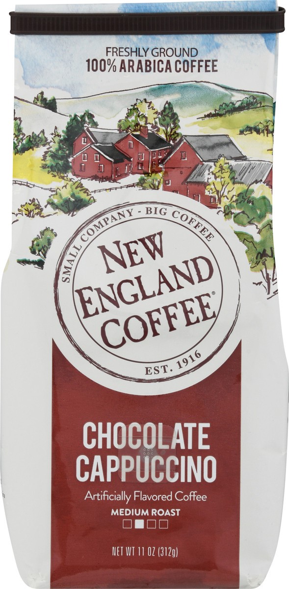 slide 2 of 9, New England Coffee Medium Roast Freshly Ground 100% Arabica Chocolate Cappuccino Coffee - 11 oz, 11 oz