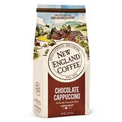 New England Coffee Medium Roast Freshly Ground 100% Arabica Chocolate Cappuccino Coffee - 11 oz