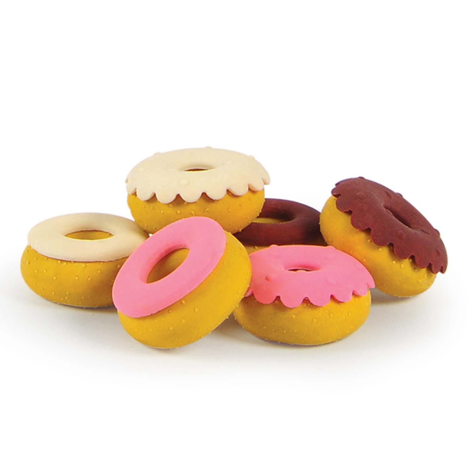 slide 1 of 1, Fred Sweet Mistakes Scented Donut Erasers, 6 ct