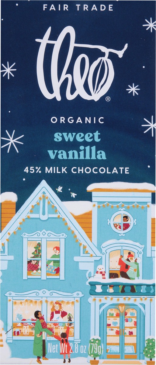 slide 8 of 12, Theo 45% Organic Sweet Vanilla Milk Chocolate 2.8 oz, 