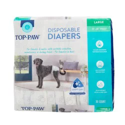 Top Paw Disposable Dog Diapers - 30 Pack